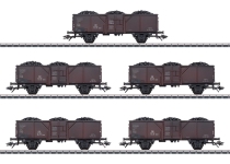 Märklin 44311 - H0 - 5-tlg. Set Mittenselbstentladewagen Fd-z-72, DB, Ep. III